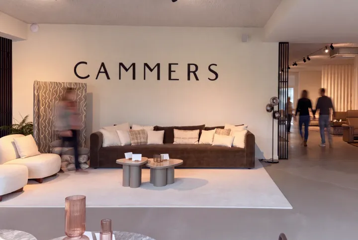 De showroom van Cammers aan de Winketkaai in Mechelen