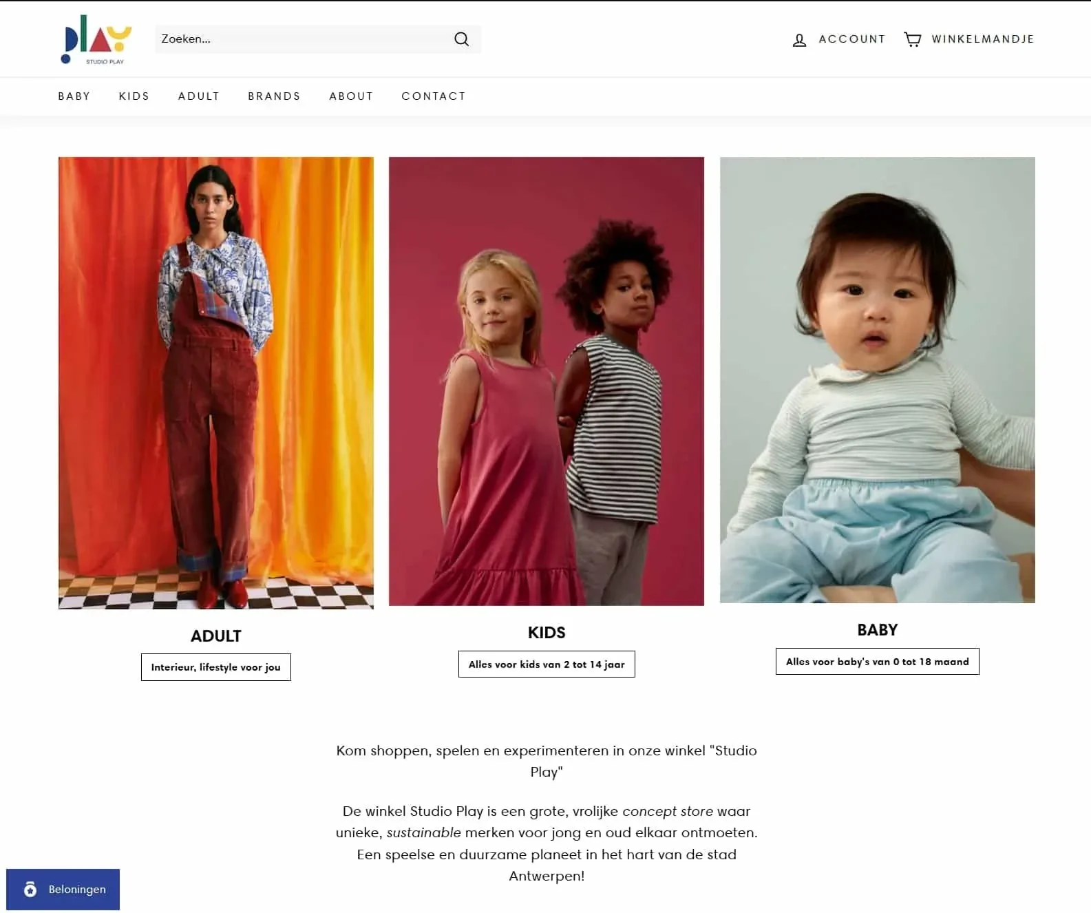 Studio Play homepage