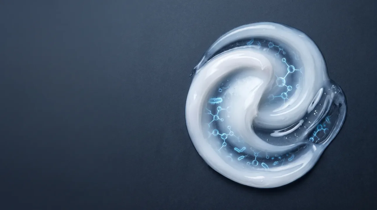 AI-render van een postbiotica-creme voor cosmetica